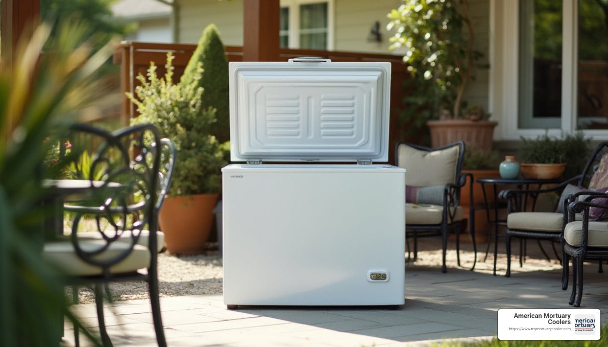 Chill Under the Sun: Top Outdoor Freezers Reviewed - American Mortuary Coolers & Equipments Chill Under the Sun: Top Outdoor Freezers Reviewed - American Mortuary Coolers & Equipments